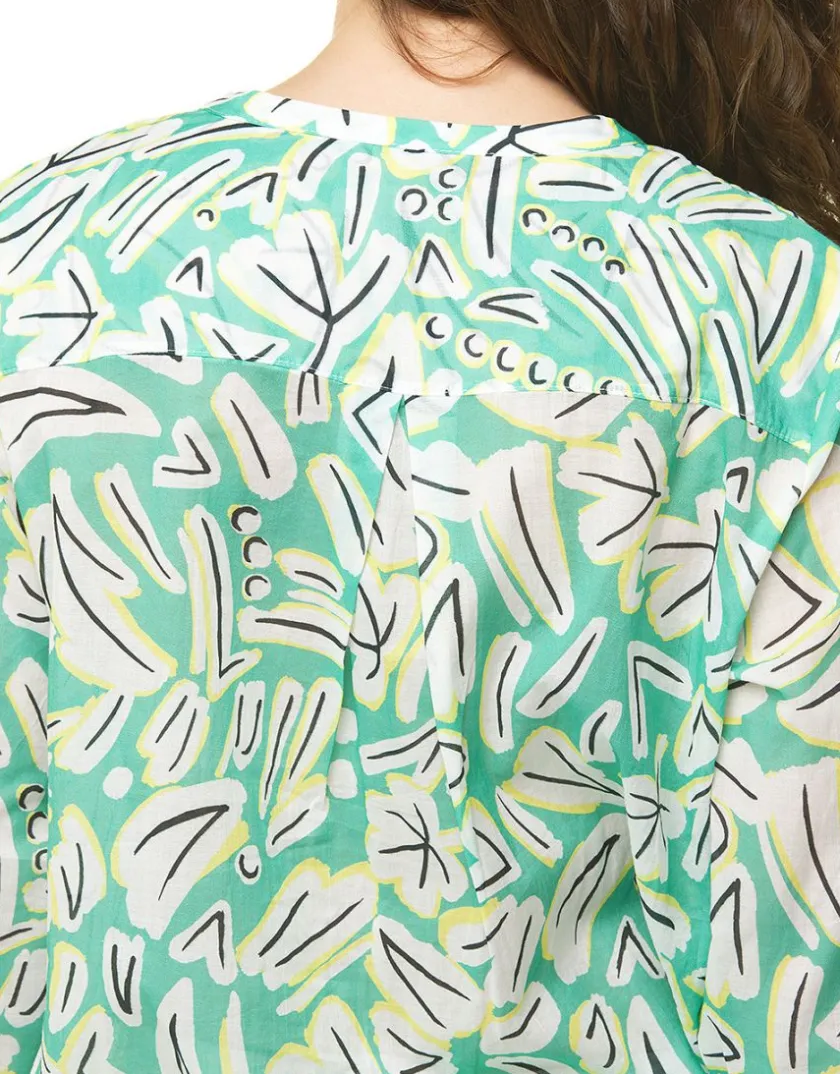 Fashion Blouse imprimé vert clair Chemisiers & Blouses|Hauts