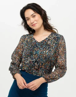 Fashion Blouse imprimée bijou Chemisiers & Blouses|Hauts