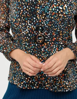 Fashion Blouse imprimée bijou Chemisiers & Blouses|Hauts