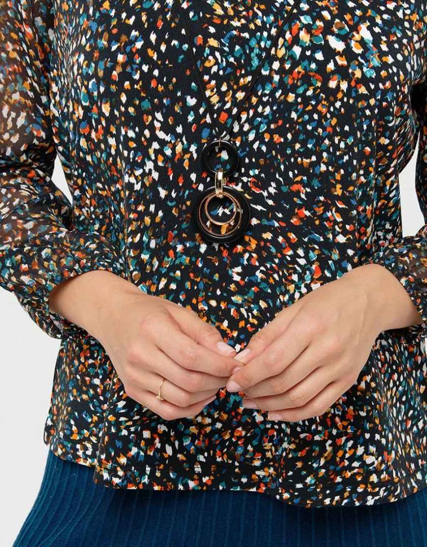 Fashion Blouse imprimée bijou Chemisiers & Blouses|Hauts