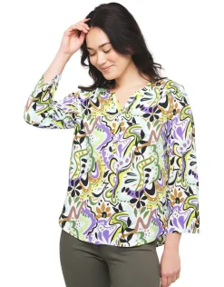 Online Blouse imprimée blanc Chemisiers & Blouses|Hauts