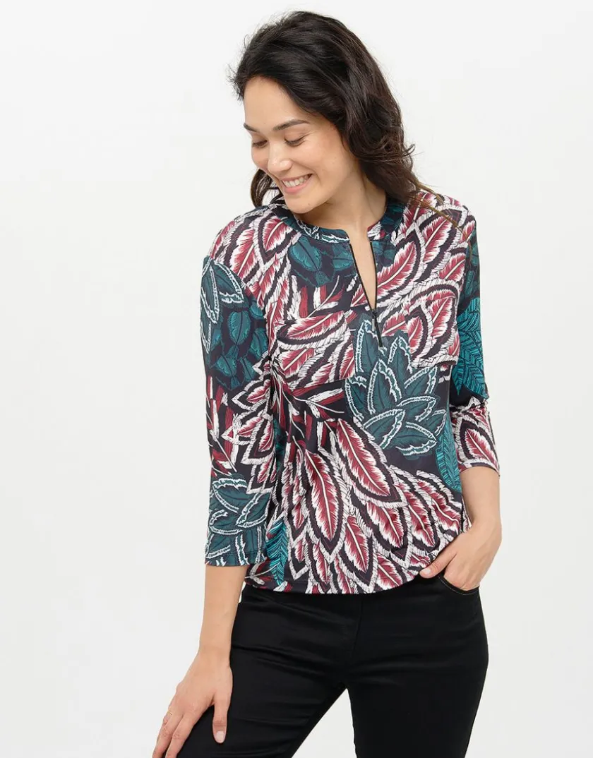 Clearance Blouse imprimée bleu Chemisiers & Blouses|Hauts
