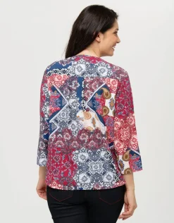 Hot Blouse imprimée rouge Chemisiers & Blouses|Hauts