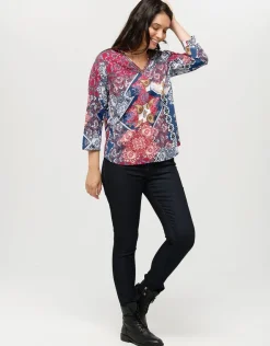Hot Blouse imprimée rouge Chemisiers & Blouses|Hauts