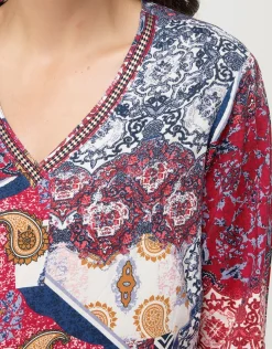 Hot Blouse imprimée rouge Chemisiers & Blouses|Hauts