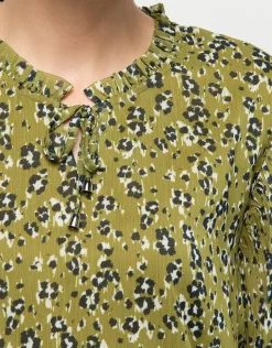 Best Blouse kaki imprimé Chemisiers & Blouses|Hauts