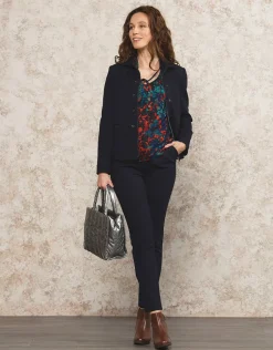 Hot Blouse motif bleu Chemisiers & Blouses|Hauts
