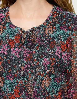 Fashion Blouse plissée imprimée Chemisiers & Blouses|Hauts