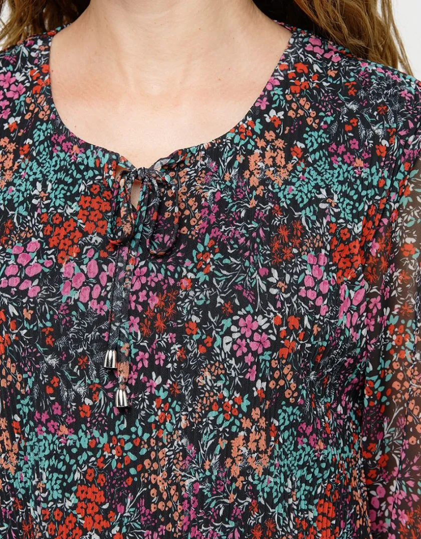 Fashion Blouse plissée imprimée Chemisiers & Blouses|Hauts