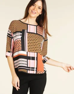 Discount Blouse rayée rose Chemisiers & Blouses|Hauts