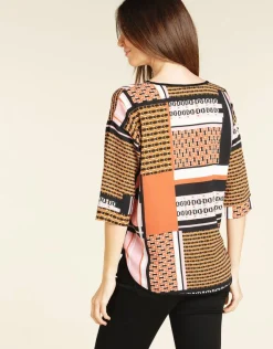 Discount Blouse rayée rose Chemisiers & Blouses|Hauts