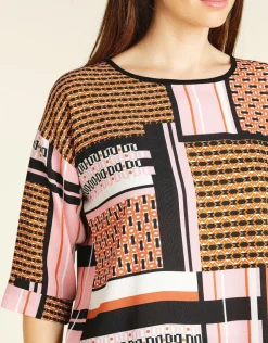 Discount Blouse rayée rose Chemisiers & Blouses|Hauts