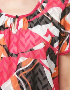 Clearance Blouse rose imprimée Chemisiers & Blouses|Hauts