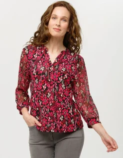 Online Blouse rose imprimée Chemisiers & Blouses|Hauts