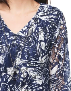 New Blouse résille bleu Chemisiers & Blouses|Hauts