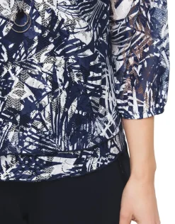 New Blouse résille bleu Chemisiers & Blouses|Hauts
