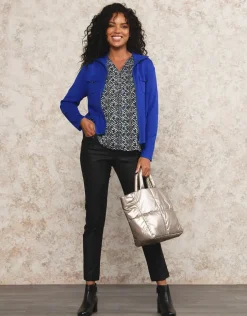 Outlet Blouse V voile imprimé Chemisiers & Blouses|Hauts