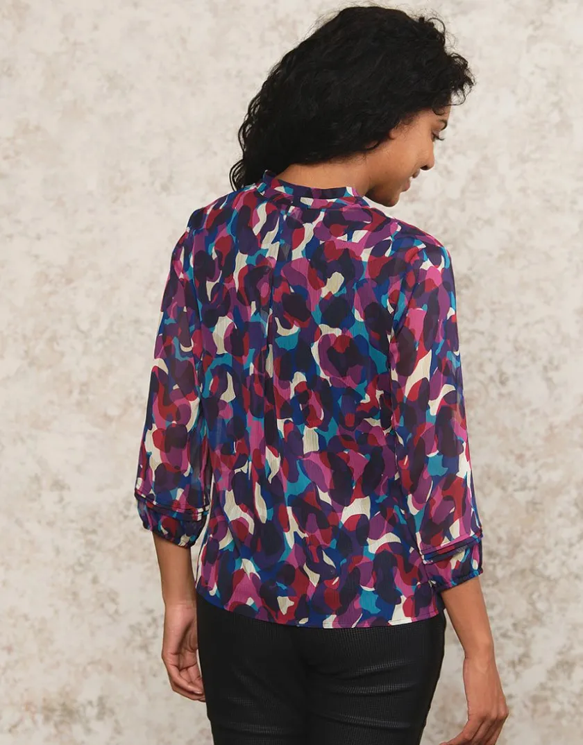 Fashion Blouse violette imprimée Chemisiers & Blouses|Hauts