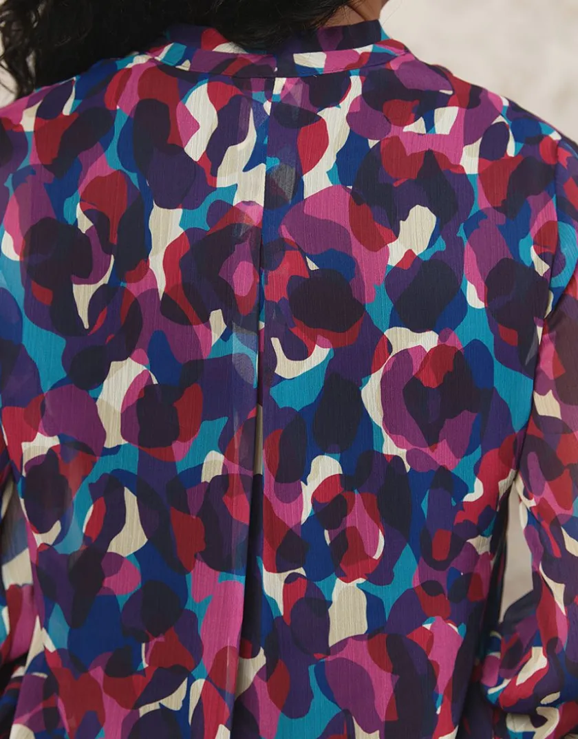 Fashion Blouse violette imprimée Chemisiers & Blouses|Hauts