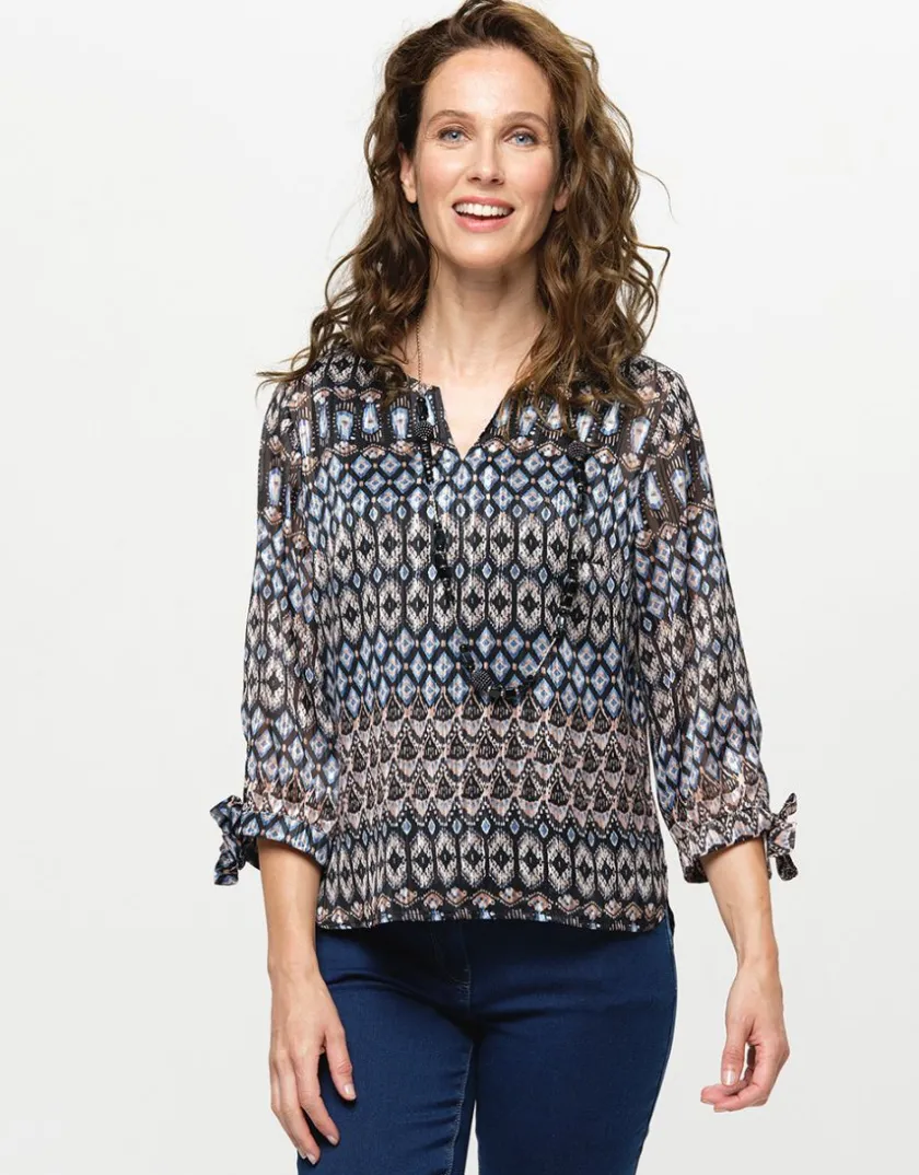 Hot Blouse voile beige Chemisiers & Blouses|Hauts