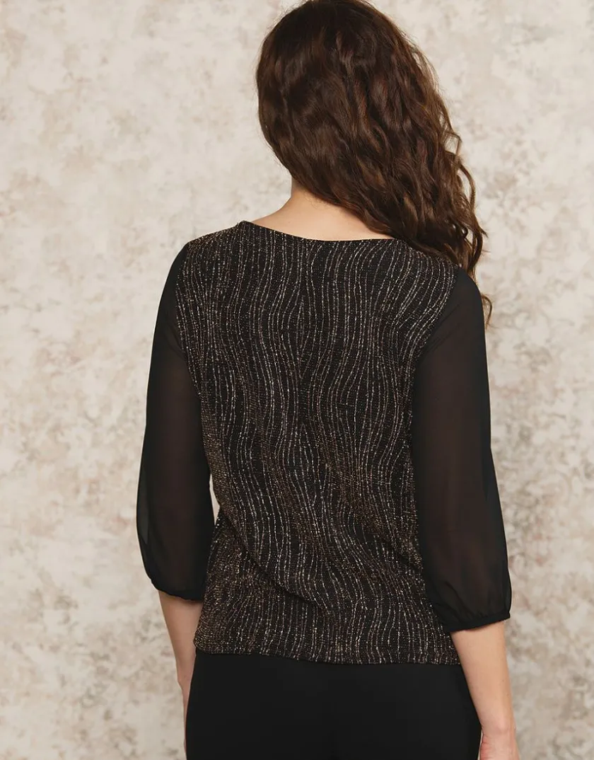 Fashion Blouse voile et bronze Chemisiers & Blouses|Hauts