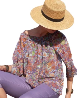 Best Blouse voile imprimé Chemisiers & Blouses|Hauts