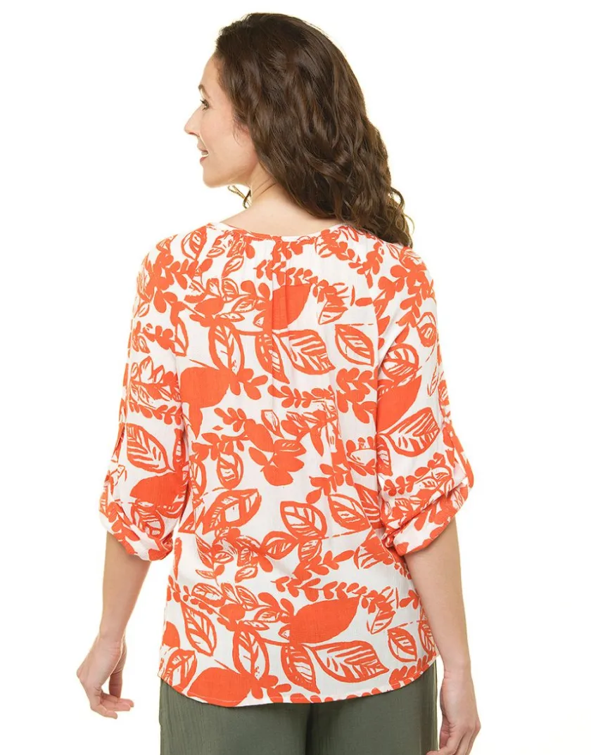 Best Blouse voile orange Chemisiers & Blouses|Hauts