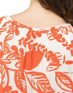 Best Blouse voile orange Chemisiers & Blouses|Hauts