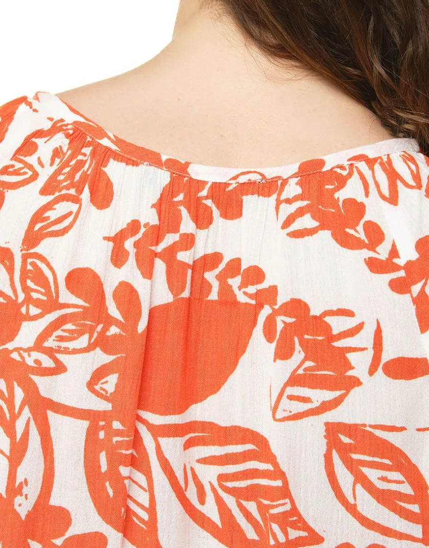 Best Blouse voile orange Chemisiers & Blouses|Hauts