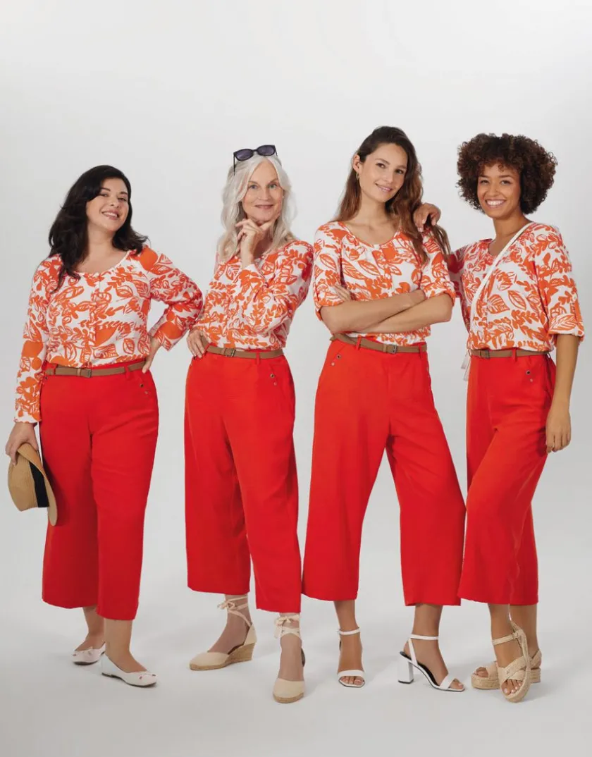 Best Blouse voile orange Chemisiers & Blouses|Hauts