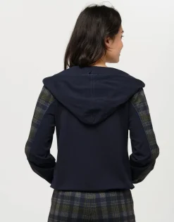 Clearance Blouson marine écossais Casual|Vestes