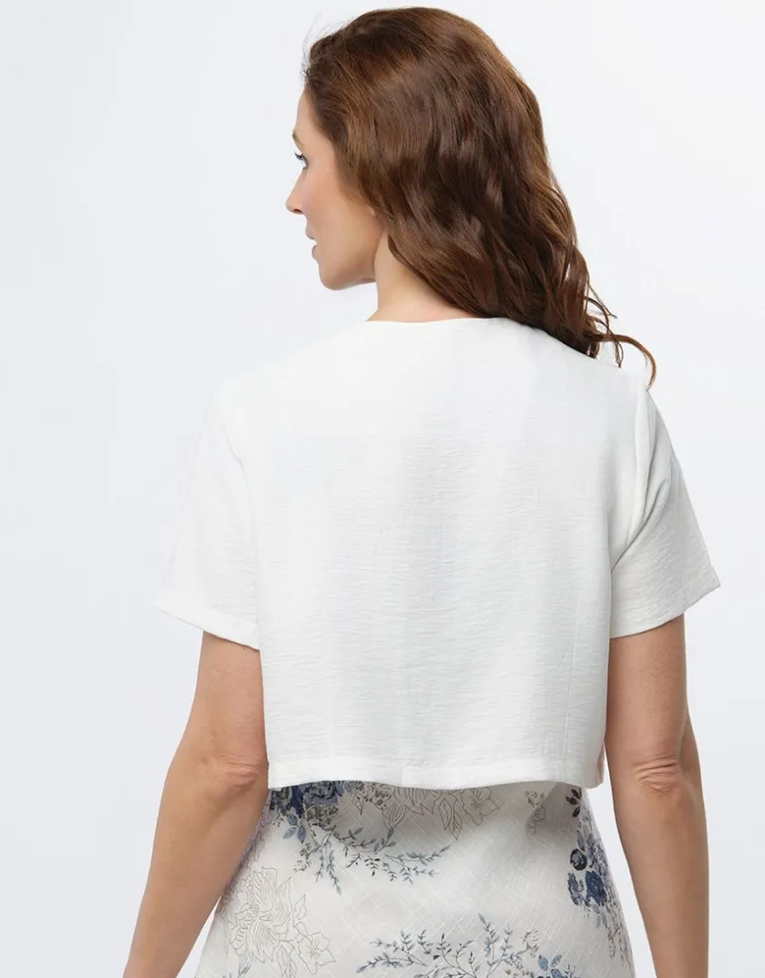 Discount Boléro chic écru Chemisiers & Blouses|Hauts