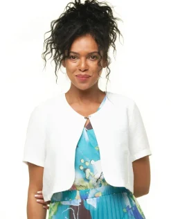 New Boléro écru chic Chemisiers & Blouses|Hauts