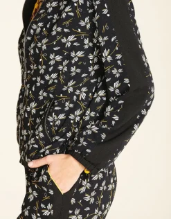 Clearance Bombers imprimé noir Casual|Vestes