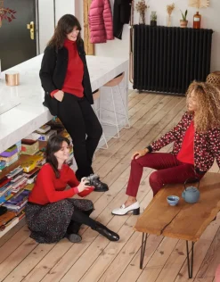 Fashion Bombers imprimé rouge Casual|Vestes