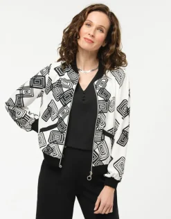 Online Bombers motif graphique Habillées|Vestes