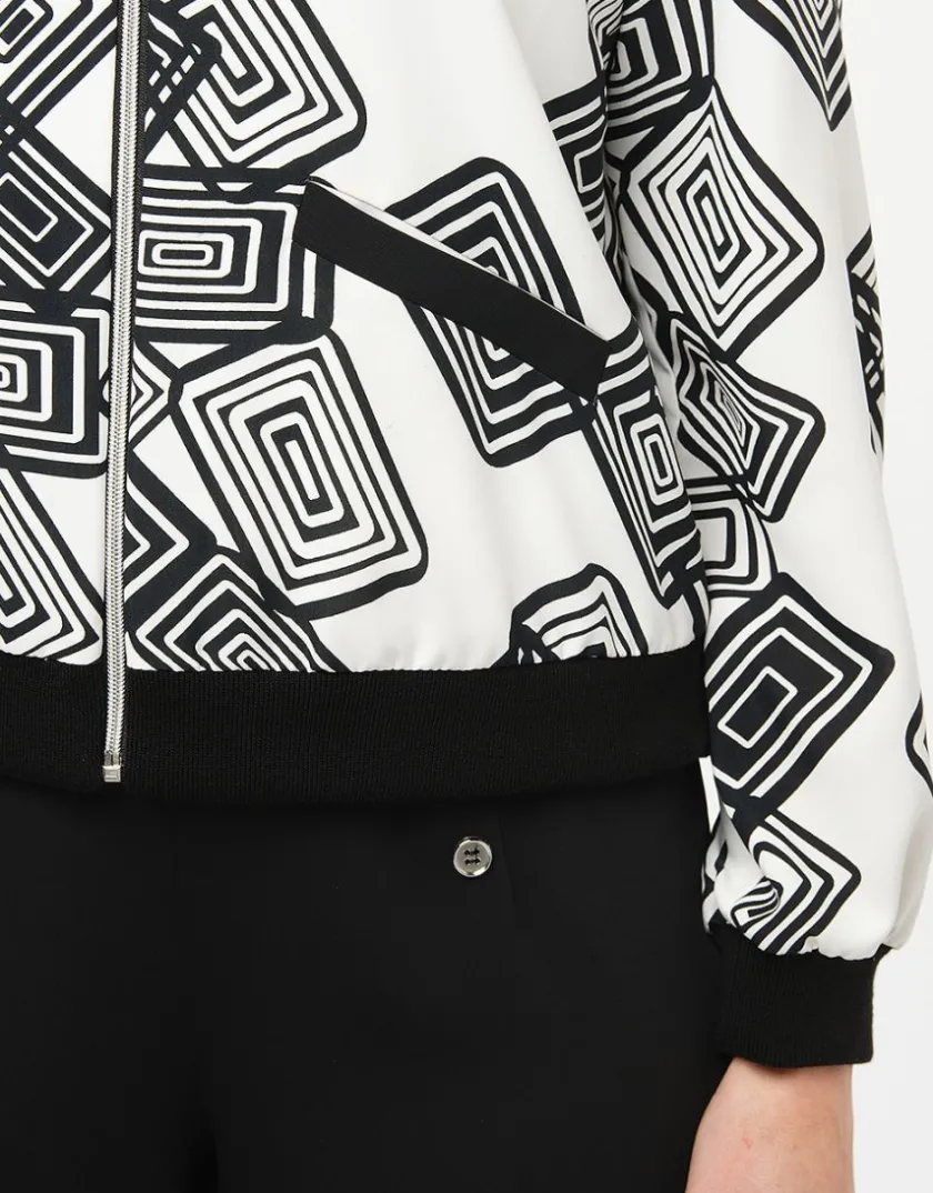 Online Bombers motif graphique Habillées|Vestes