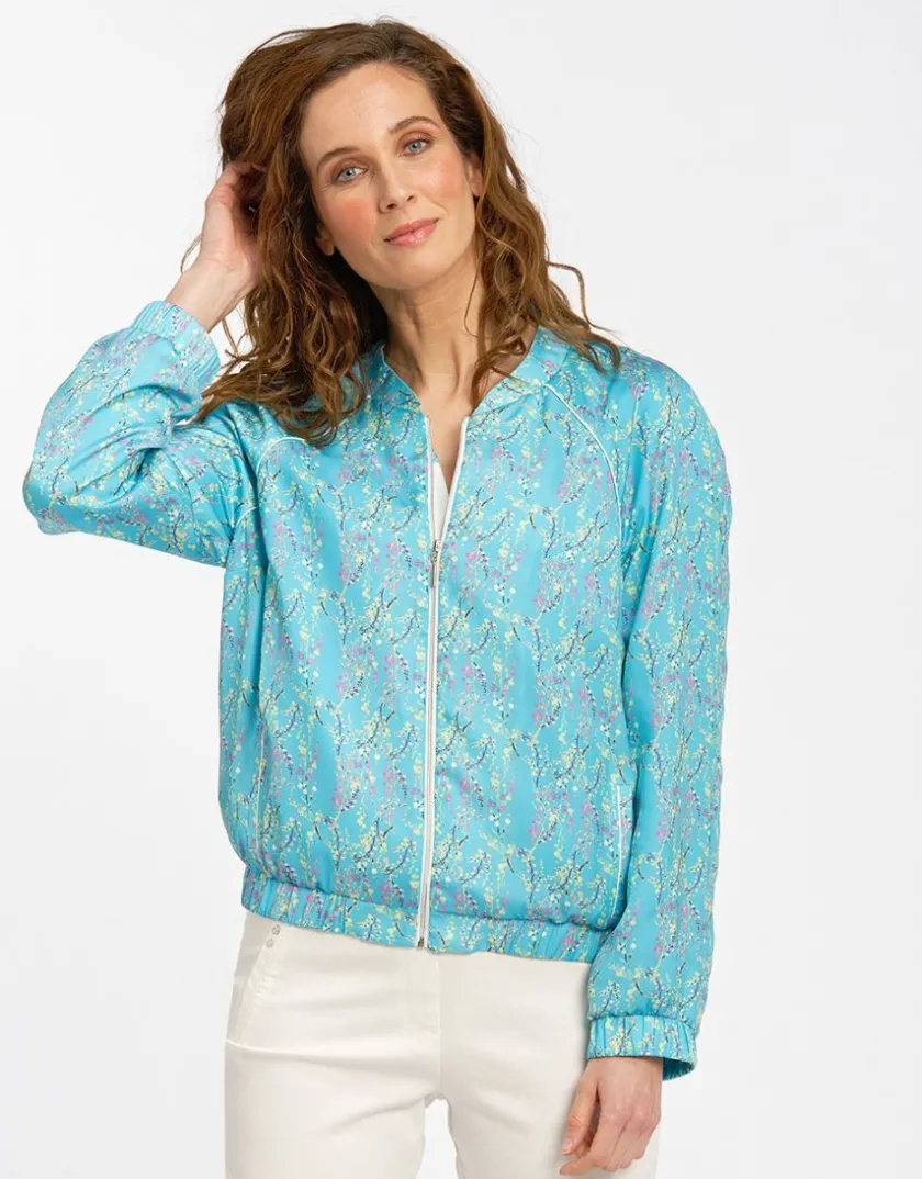 Best Bombers turquoise imprimé Casual|Vestes