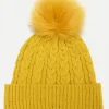 Discount Bonnet jaune pompon Accessoires