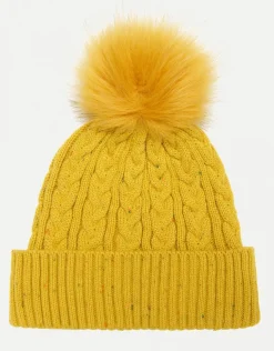 Discount Bonnet jaune pompon Accessoires