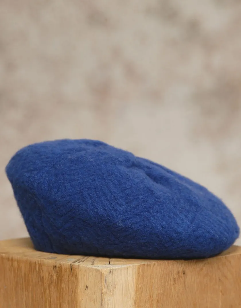 Fashion Béret maille bleu Accessoires