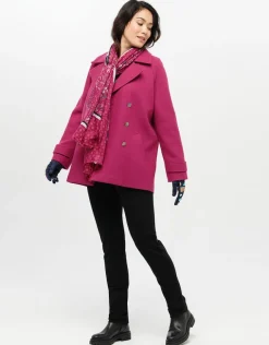 Hot Caban 70% laine rose Manteaux|Parkas