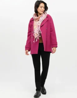Hot Caban 70% laine rose Manteaux|Parkas