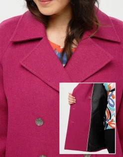 Hot Caban 70% laine rose Manteaux|Parkas