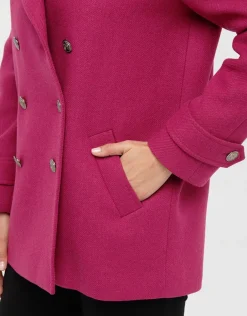 Hot Caban 70% laine rose Manteaux|Parkas
