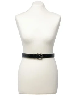 Sale Ceinture cuir noir Maroquinerie|Accessoires