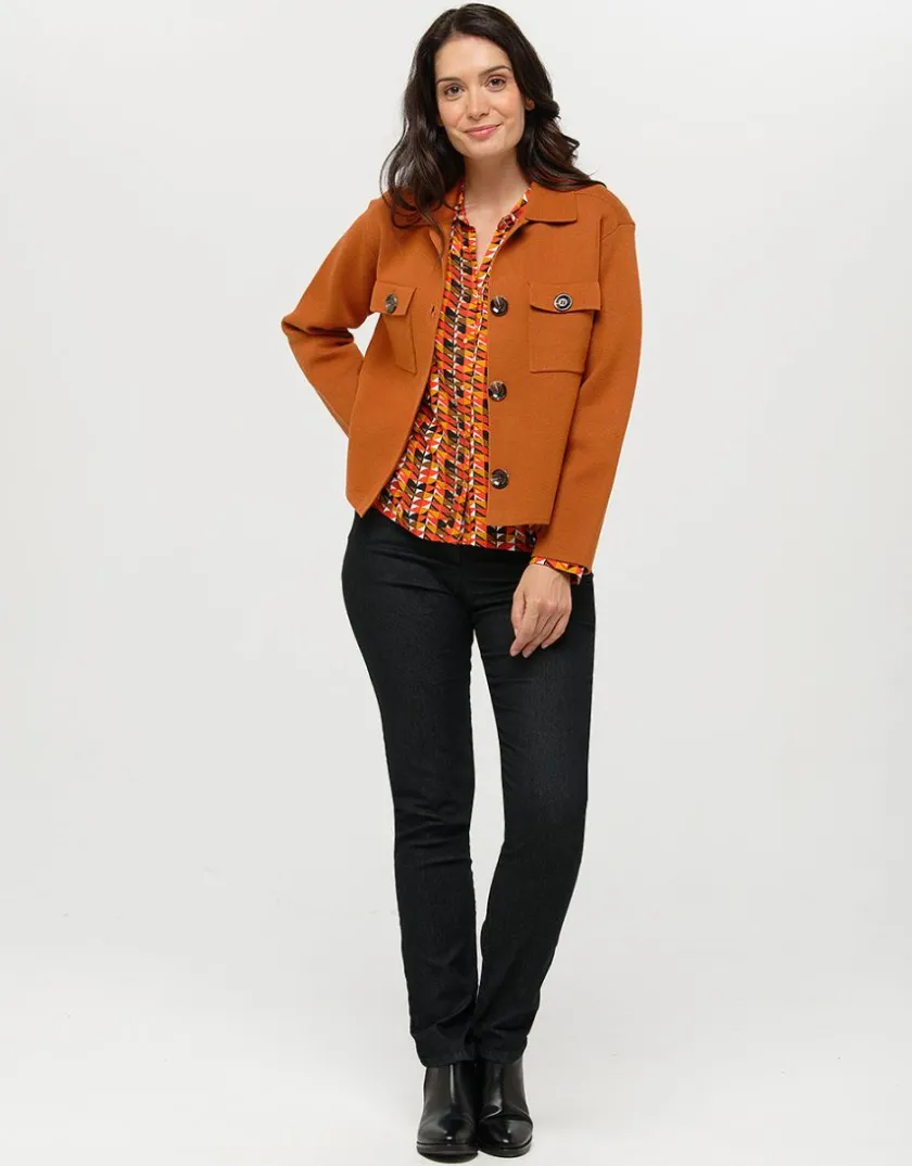 Fashion Chemise fluide orange Chemisiers & Blouses|Hauts