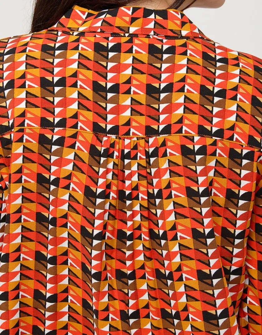 Fashion Chemise fluide orange Chemisiers & Blouses|Hauts