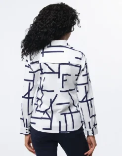 Hot Chemise imprimé graphique Chemisiers & Blouses|Hauts