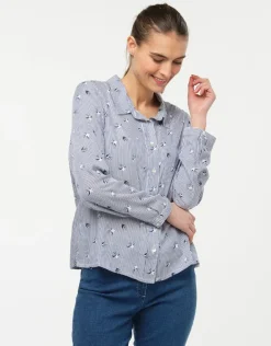 Hot Chemise rayée hirondelles Chemisiers & Blouses|Hauts